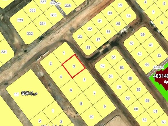 ارض سكنية 924م حي الامواج 3