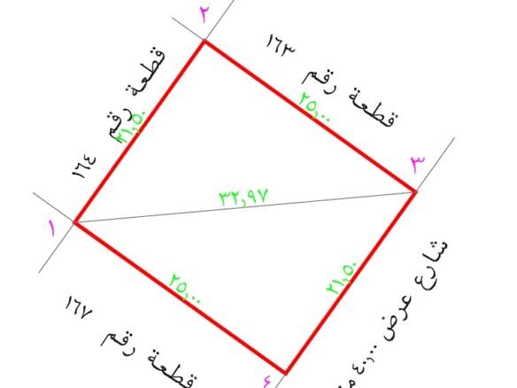 للبيع ارض سكنية مدينة الخرج حي العالية 537م