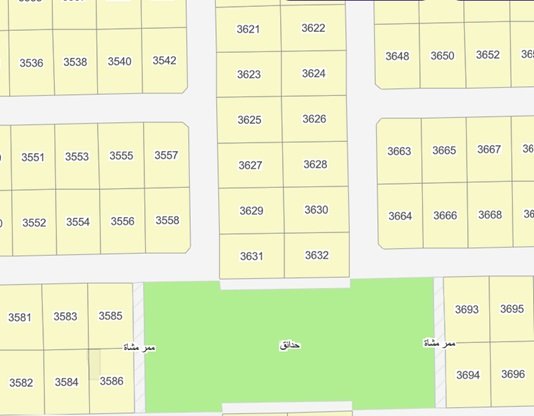 ارض سكنية 900م حي البوادر – جدة